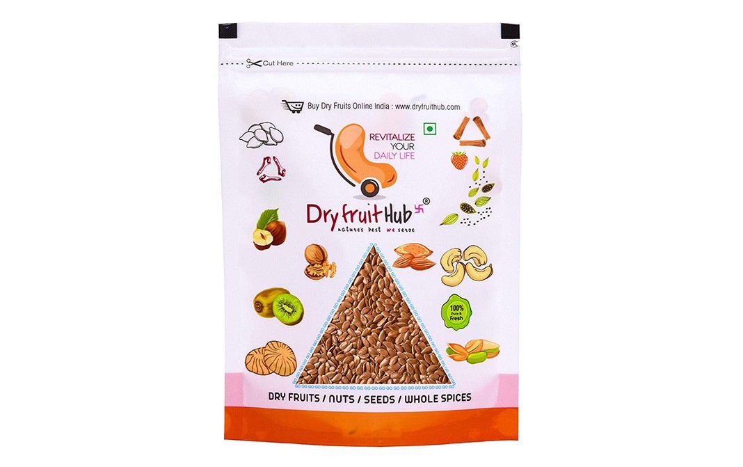 Dryfruit Hub Flax Seeds    Pack  500 grams